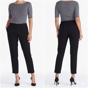 J. Crew Slim Fit Pull-On Pants Womens 8 Black Cropped Corpcore Career Clean Girl